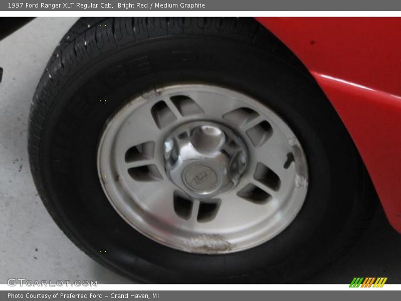 Bright Red / Medium Graphite 1997 Ford Ranger XLT Regular Cab