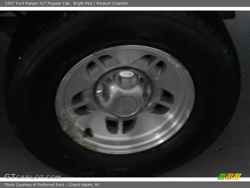 Bright Red / Medium Graphite 1997 Ford Ranger XLT Regular Cab