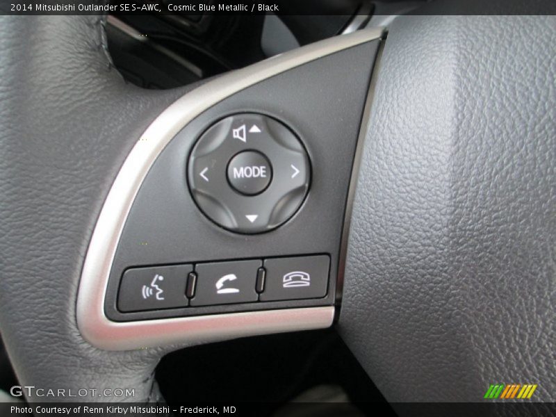 Cosmic Blue Metallic / Black 2014 Mitsubishi Outlander SE S-AWC