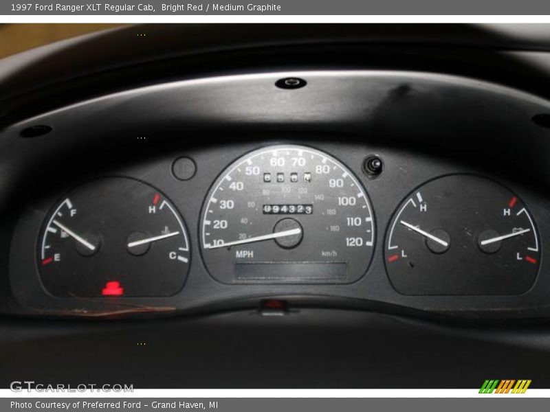 Bright Red / Medium Graphite 1997 Ford Ranger XLT Regular Cab