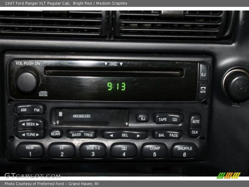 Bright Red / Medium Graphite 1997 Ford Ranger XLT Regular Cab