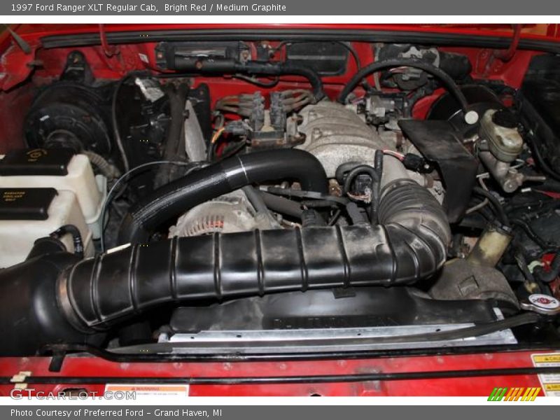 Bright Red / Medium Graphite 1997 Ford Ranger XLT Regular Cab