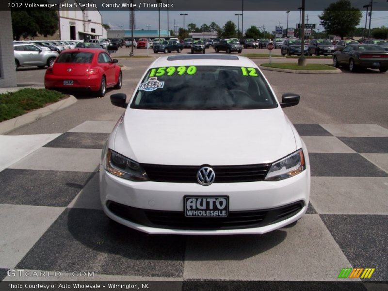Candy White / Titan Black 2012 Volkswagen Jetta S Sedan