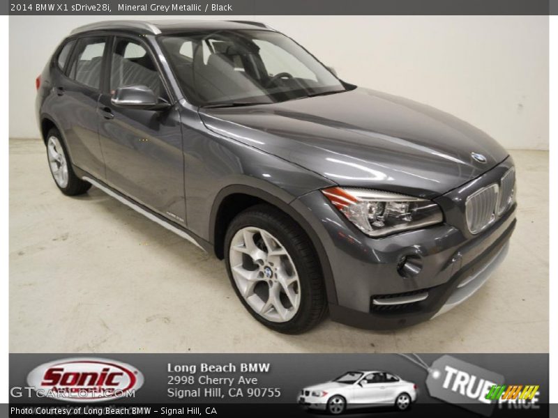 Mineral Grey Metallic / Black 2014 BMW X1 sDrive28i
