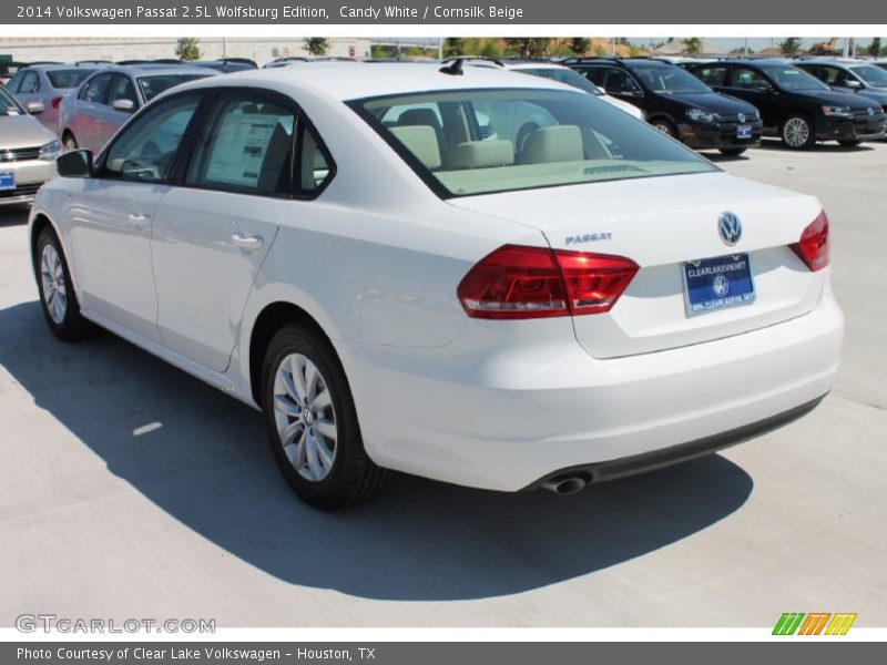 Candy White / Cornsilk Beige 2014 Volkswagen Passat 2.5L Wolfsburg Edition