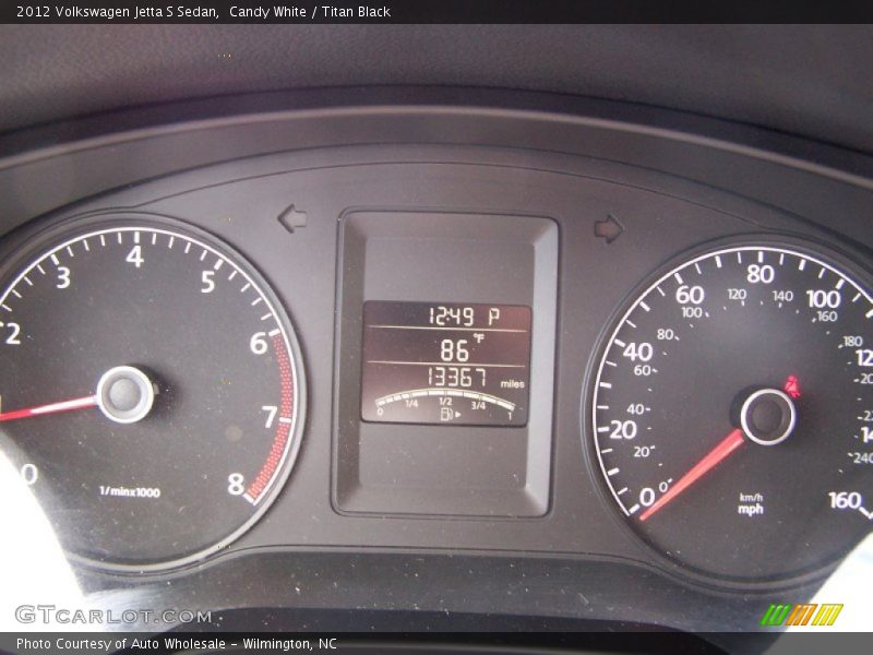 Candy White / Titan Black 2012 Volkswagen Jetta S Sedan