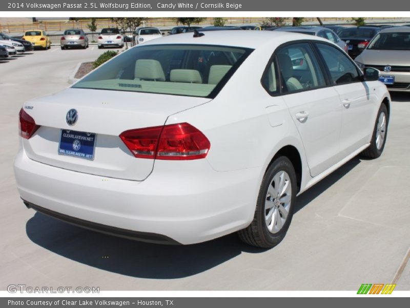 Candy White / Cornsilk Beige 2014 Volkswagen Passat 2.5L Wolfsburg Edition