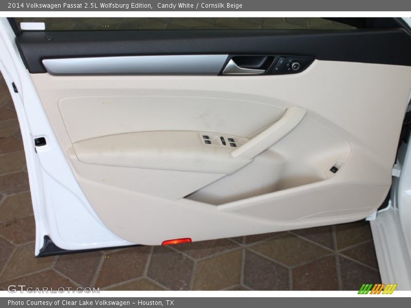 Candy White / Cornsilk Beige 2014 Volkswagen Passat 2.5L Wolfsburg Edition
