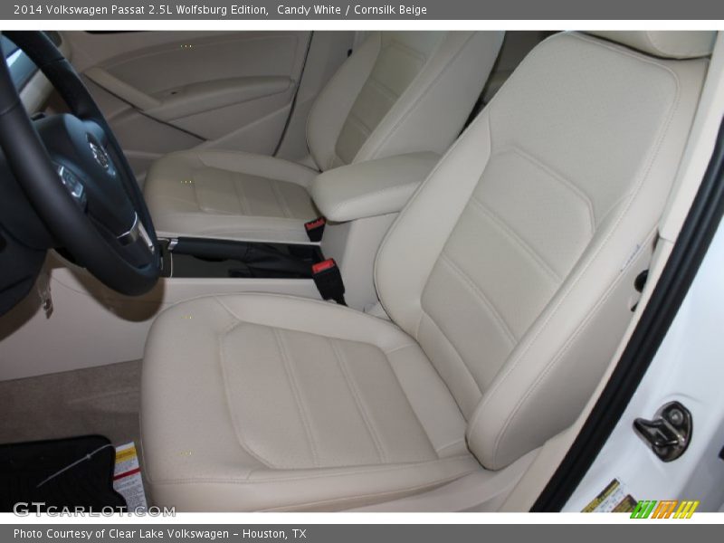 Candy White / Cornsilk Beige 2014 Volkswagen Passat 2.5L Wolfsburg Edition