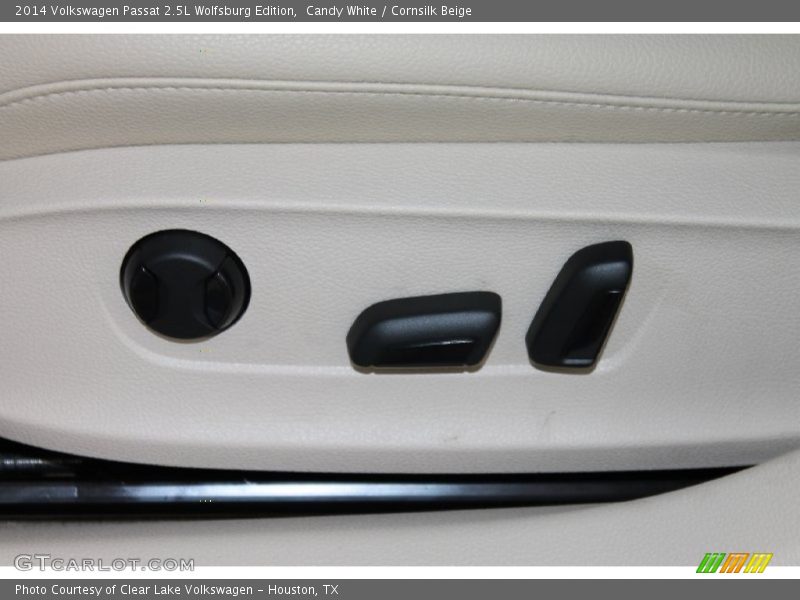 Candy White / Cornsilk Beige 2014 Volkswagen Passat 2.5L Wolfsburg Edition