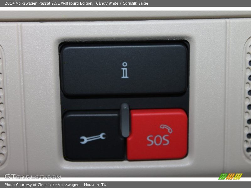 Candy White / Cornsilk Beige 2014 Volkswagen Passat 2.5L Wolfsburg Edition