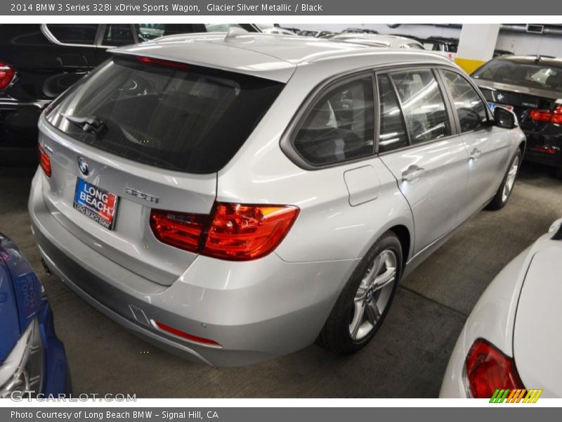 Glacier Silver Metallic / Black 2014 BMW 3 Series 328i xDrive Sports Wagon