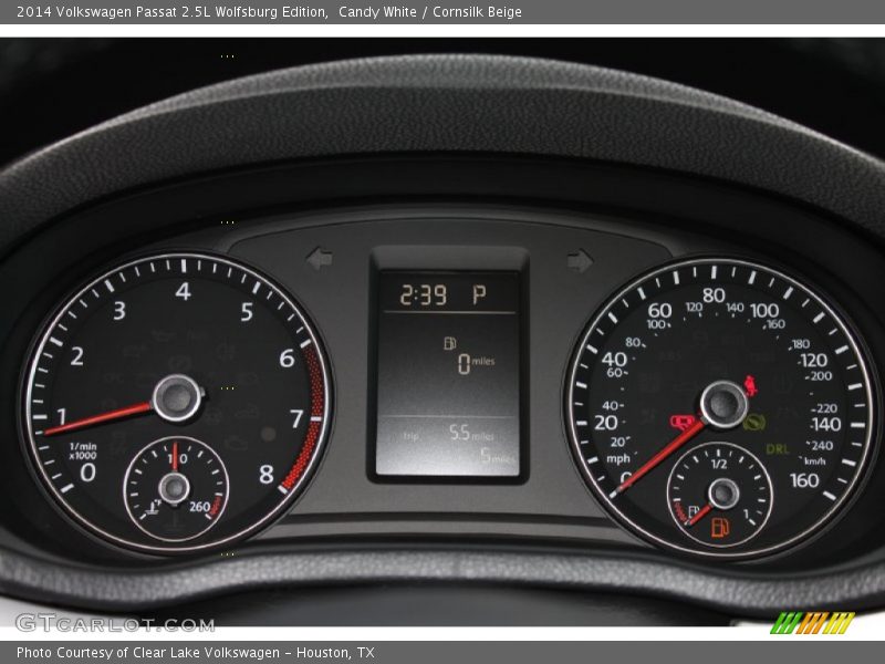 Candy White / Cornsilk Beige 2014 Volkswagen Passat 2.5L Wolfsburg Edition