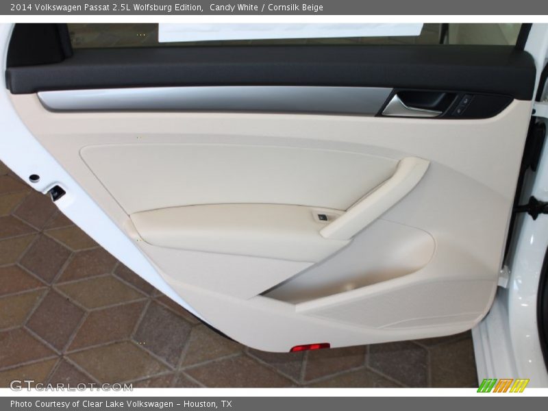 Candy White / Cornsilk Beige 2014 Volkswagen Passat 2.5L Wolfsburg Edition