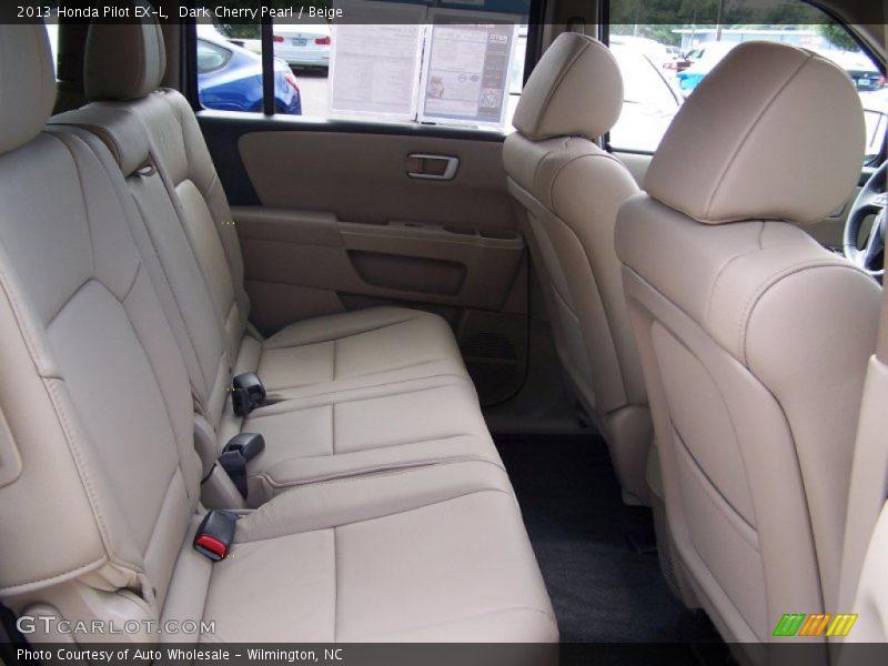 Dark Cherry Pearl / Beige 2013 Honda Pilot EX-L