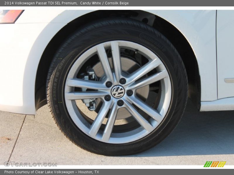 Candy White / Cornsilk Beige 2014 Volkswagen Passat TDI SEL Premium