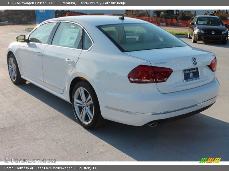 Candy White / Cornsilk Beige 2014 Volkswagen Passat TDI SEL Premium