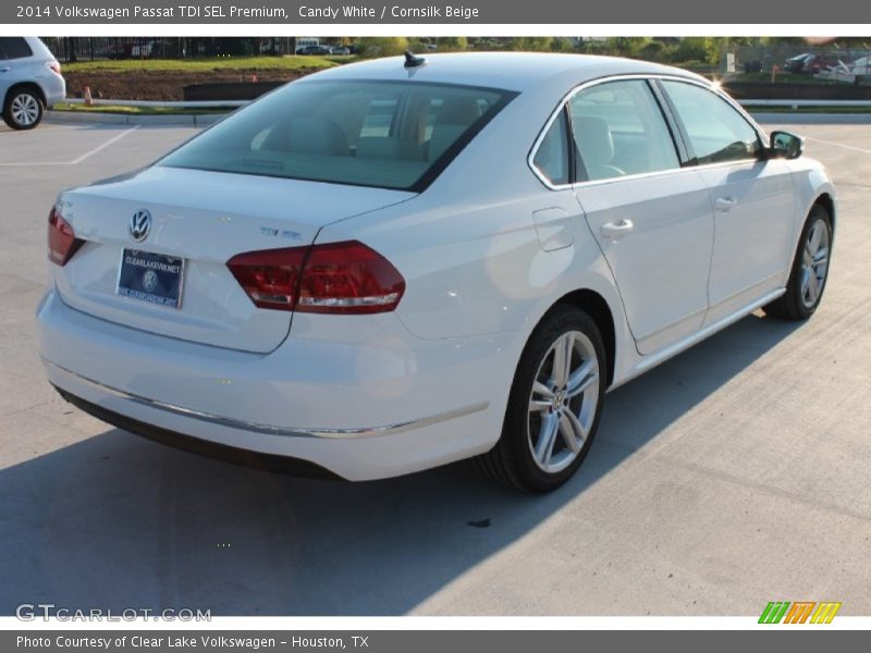 Candy White / Cornsilk Beige 2014 Volkswagen Passat TDI SEL Premium