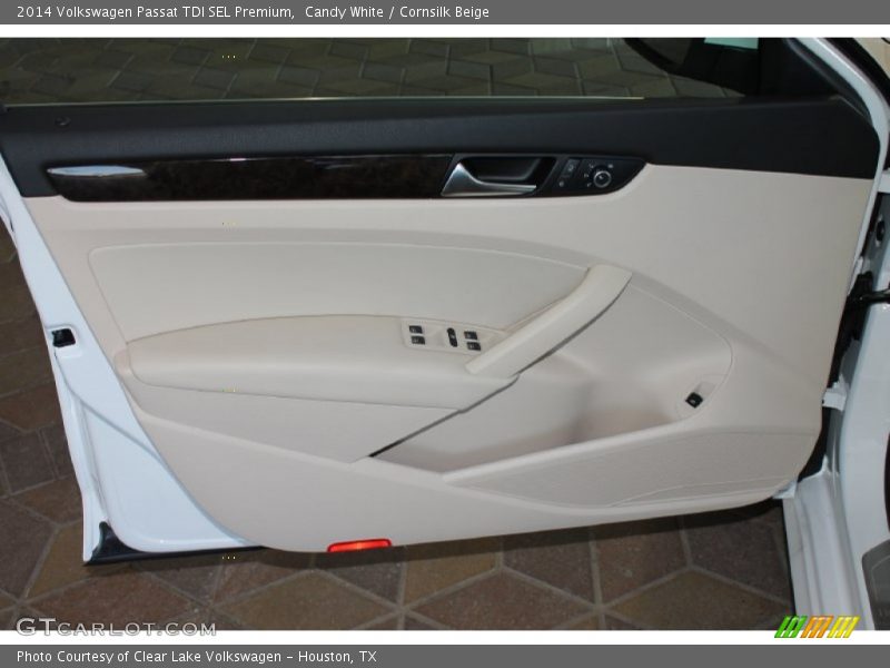 Candy White / Cornsilk Beige 2014 Volkswagen Passat TDI SEL Premium