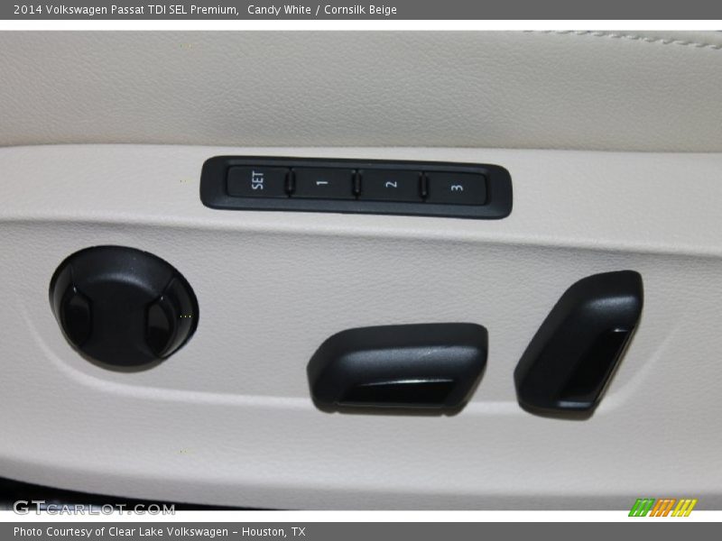 Candy White / Cornsilk Beige 2014 Volkswagen Passat TDI SEL Premium