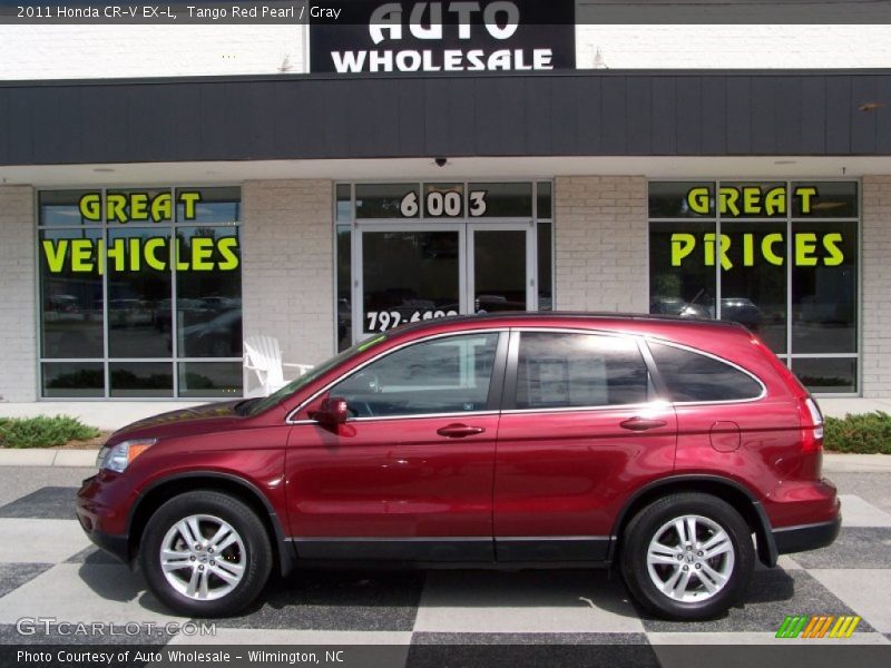 Tango Red Pearl / Gray 2011 Honda CR-V EX-L