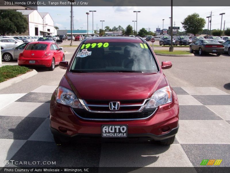 Tango Red Pearl / Gray 2011 Honda CR-V EX-L