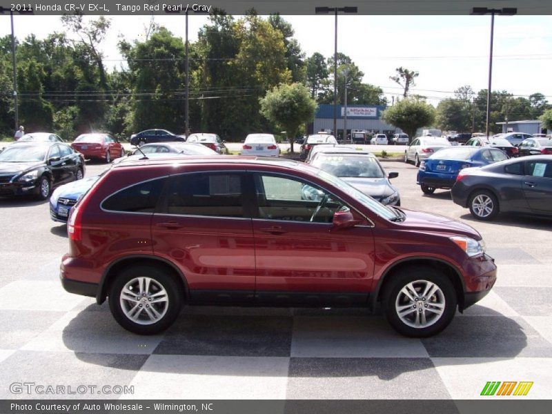 Tango Red Pearl / Gray 2011 Honda CR-V EX-L