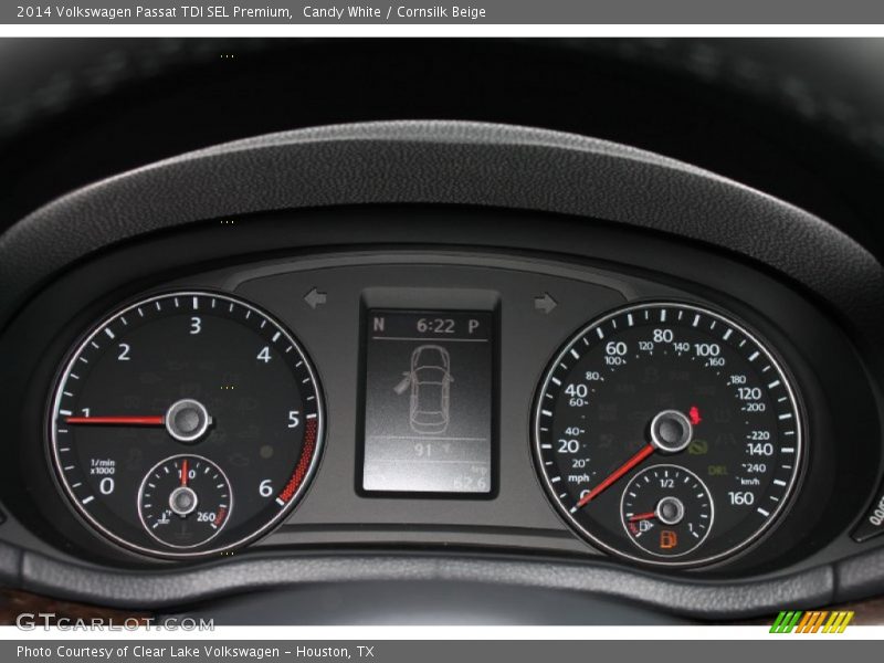 Candy White / Cornsilk Beige 2014 Volkswagen Passat TDI SEL Premium