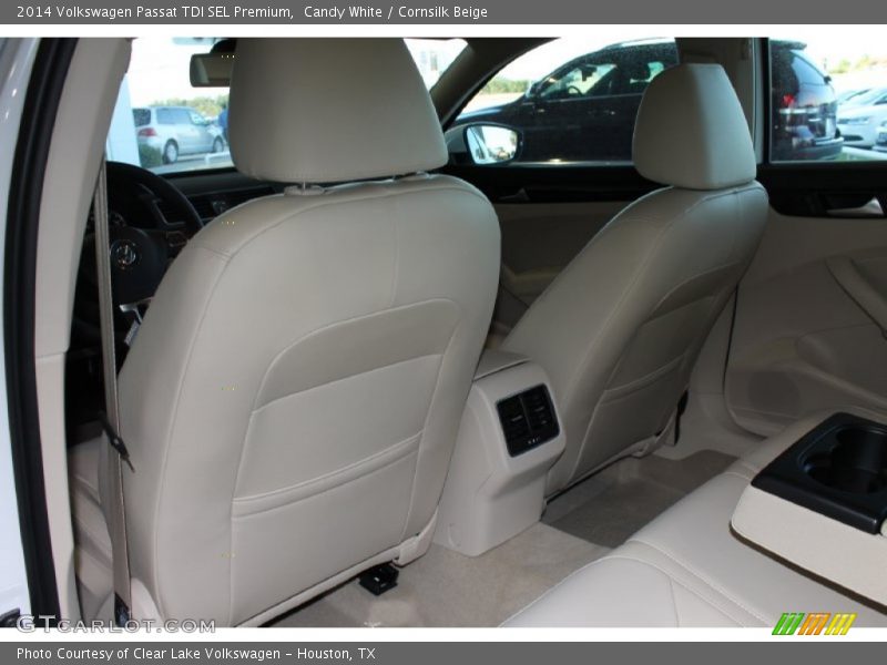 Candy White / Cornsilk Beige 2014 Volkswagen Passat TDI SEL Premium