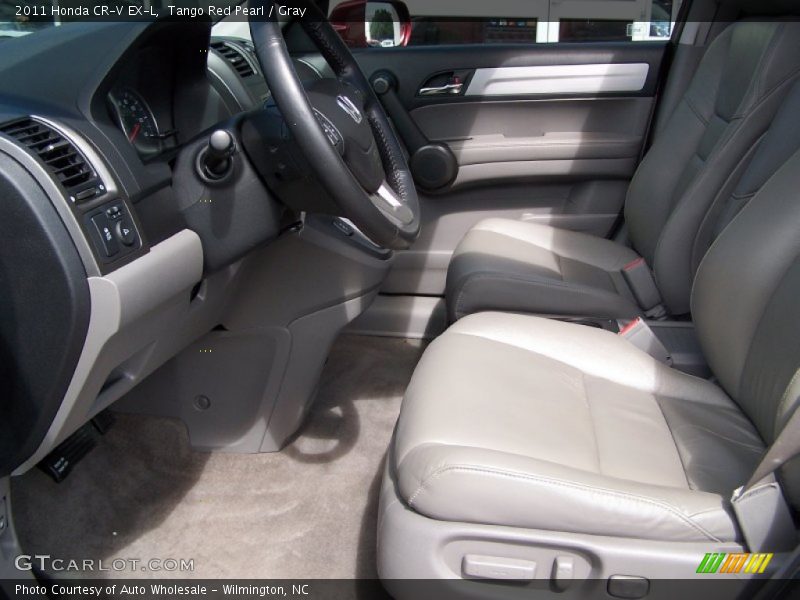 Tango Red Pearl / Gray 2011 Honda CR-V EX-L