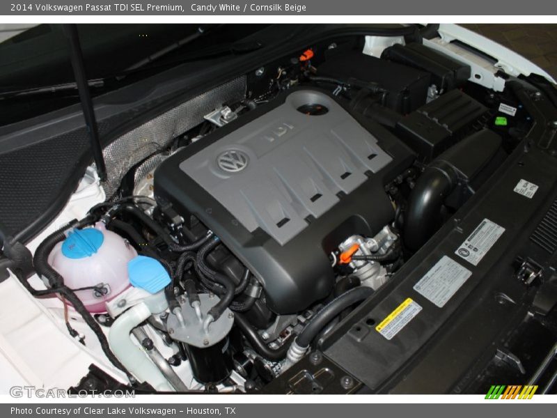 Candy White / Cornsilk Beige 2014 Volkswagen Passat TDI SEL Premium