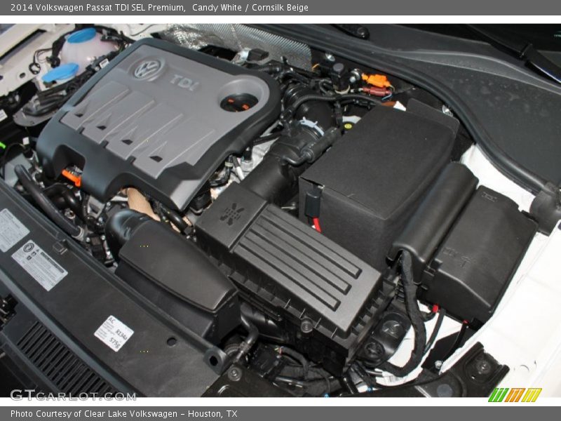 Candy White / Cornsilk Beige 2014 Volkswagen Passat TDI SEL Premium