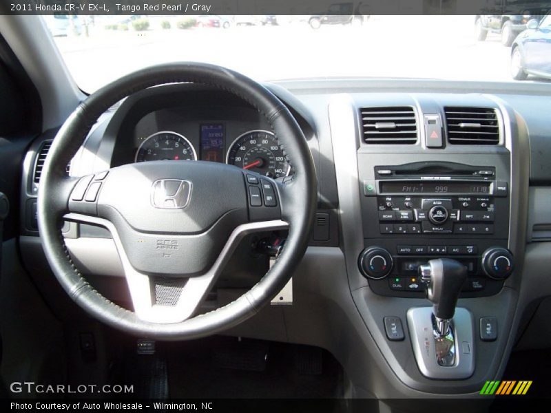Tango Red Pearl / Gray 2011 Honda CR-V EX-L