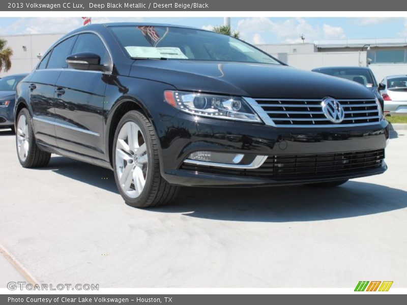 Deep Black Metallic / Desert Beige/Black 2013 Volkswagen CC Lux
