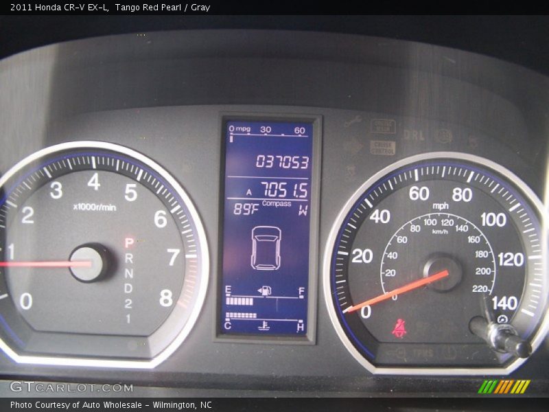 Tango Red Pearl / Gray 2011 Honda CR-V EX-L