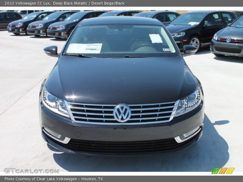 Deep Black Metallic / Desert Beige/Black 2013 Volkswagen CC Lux