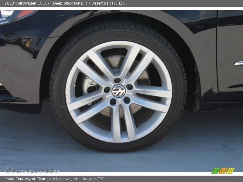Deep Black Metallic / Desert Beige/Black 2013 Volkswagen CC Lux