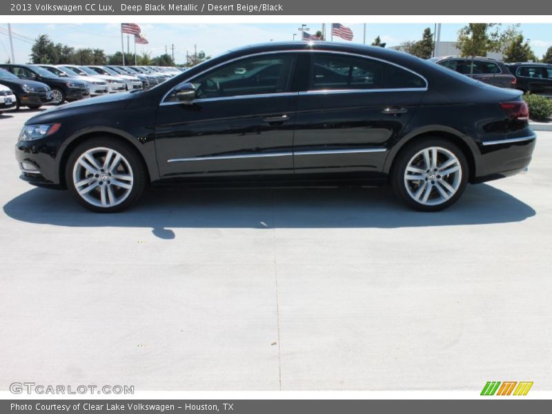 Deep Black Metallic / Desert Beige/Black 2013 Volkswagen CC Lux