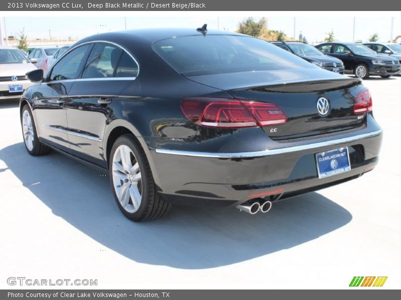 Deep Black Metallic / Desert Beige/Black 2013 Volkswagen CC Lux