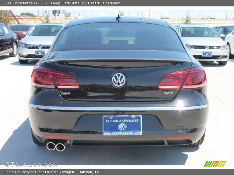 Deep Black Metallic / Desert Beige/Black 2013 Volkswagen CC Lux