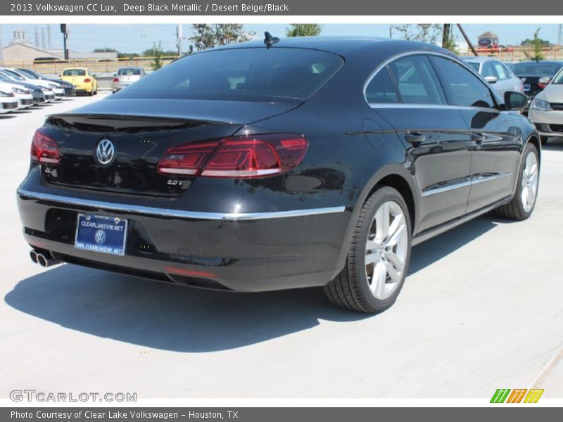 Deep Black Metallic / Desert Beige/Black 2013 Volkswagen CC Lux
