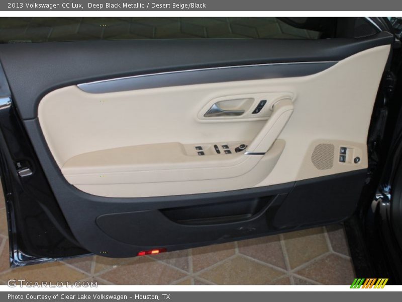 Deep Black Metallic / Desert Beige/Black 2013 Volkswagen CC Lux