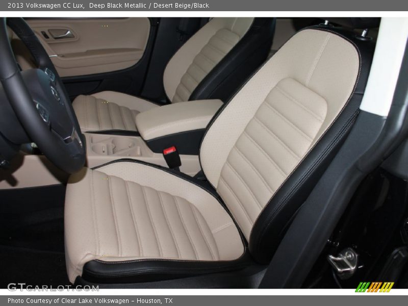 Deep Black Metallic / Desert Beige/Black 2013 Volkswagen CC Lux