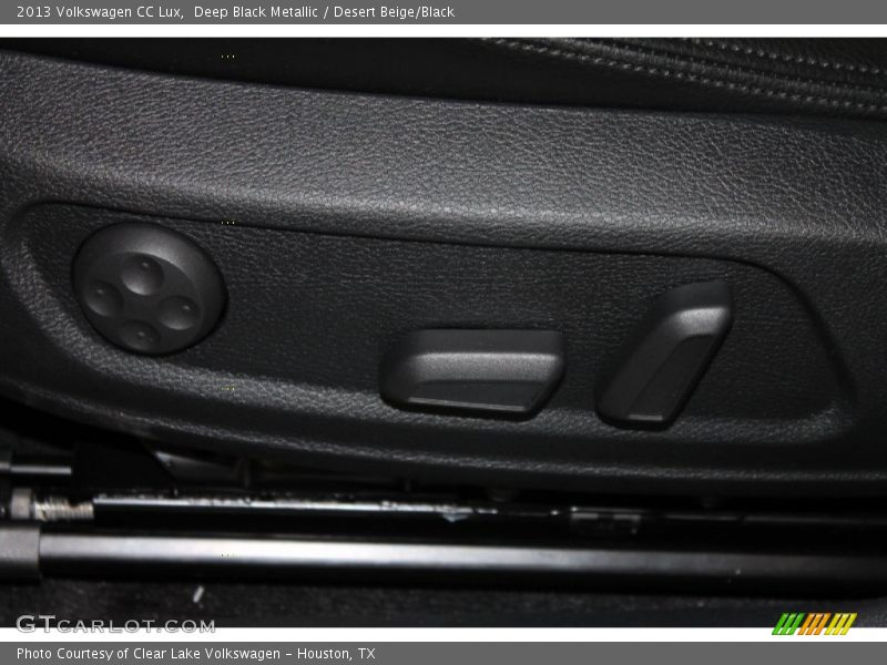 Deep Black Metallic / Desert Beige/Black 2013 Volkswagen CC Lux