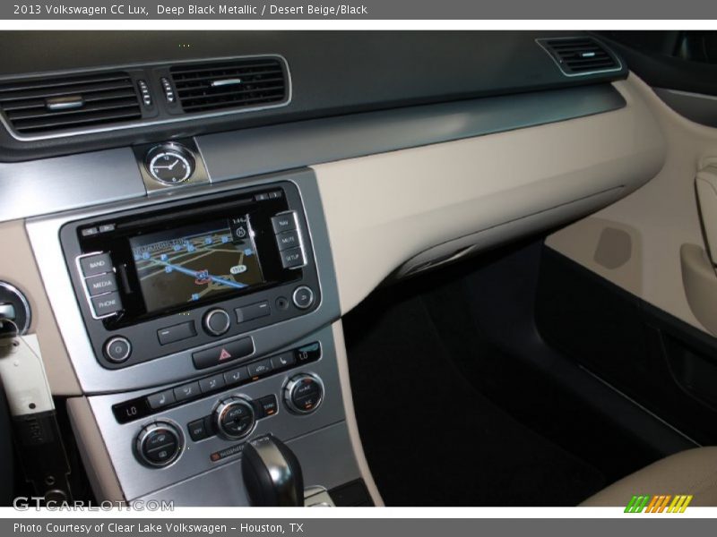 Deep Black Metallic / Desert Beige/Black 2013 Volkswagen CC Lux