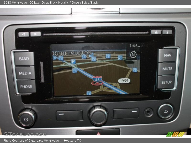 Deep Black Metallic / Desert Beige/Black 2013 Volkswagen CC Lux