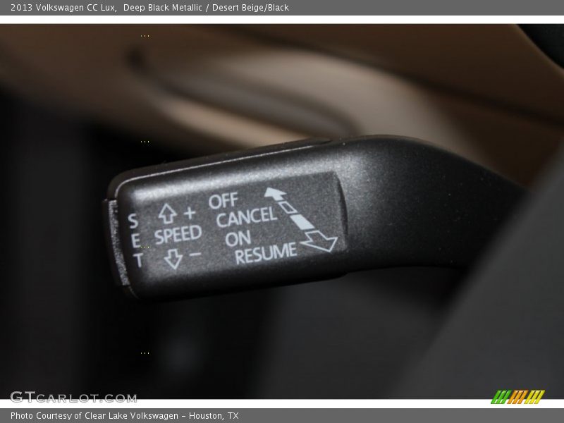 Deep Black Metallic / Desert Beige/Black 2013 Volkswagen CC Lux