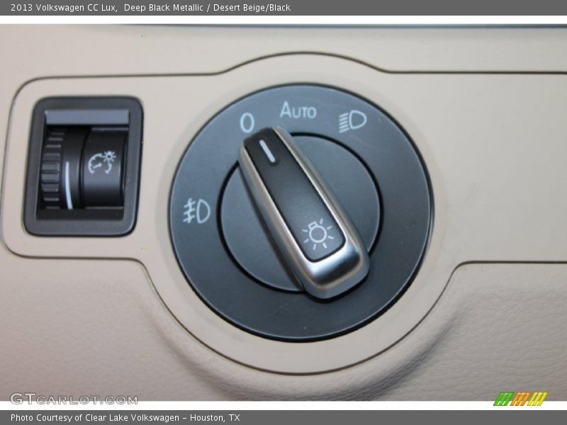 Deep Black Metallic / Desert Beige/Black 2013 Volkswagen CC Lux