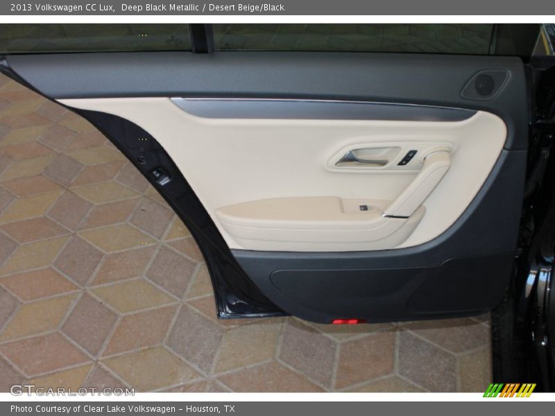 Deep Black Metallic / Desert Beige/Black 2013 Volkswagen CC Lux