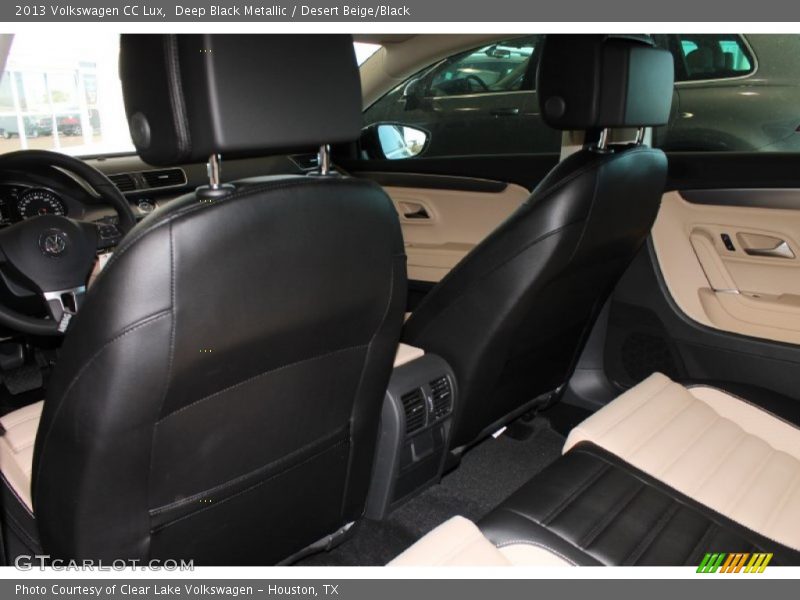 Deep Black Metallic / Desert Beige/Black 2013 Volkswagen CC Lux